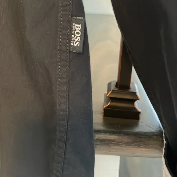 BOSS Hugo Boss Mens Slim Fit Black Shirt Size L - Picture 6 of 6